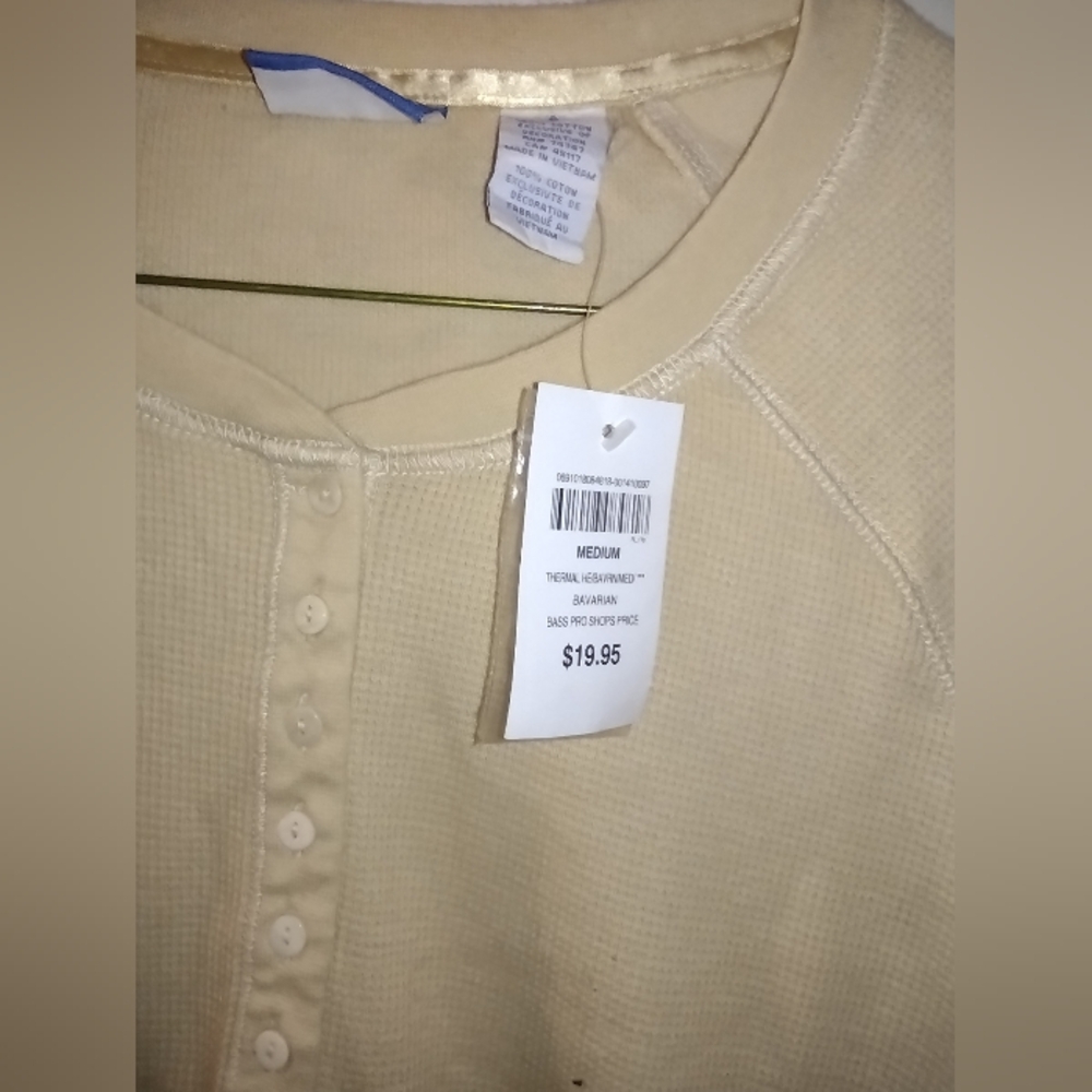 Natural Reflection Henley, Lt. Yellow Medium 🆕